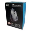 Adesso iMouse® A20 Antimicrobial Vertical Wireless Mouse, Rght, Black/Granite A20